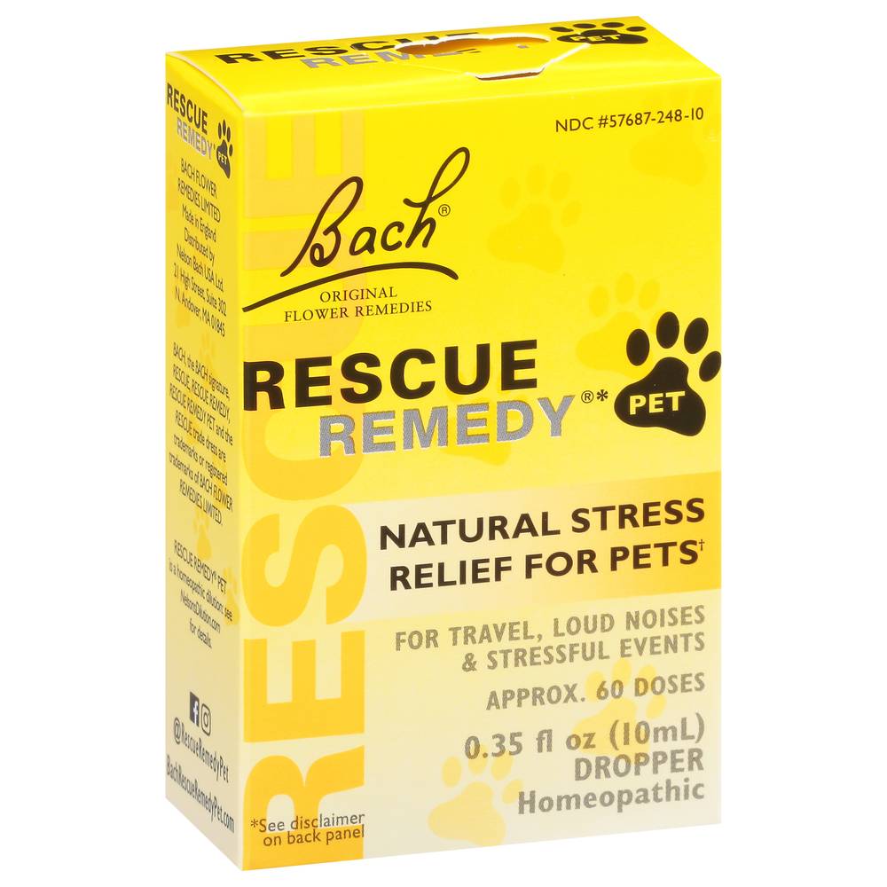 RESCUE! Natural Stress Relief From Original Flower Remedies Pet Supplies (0.4 oz)