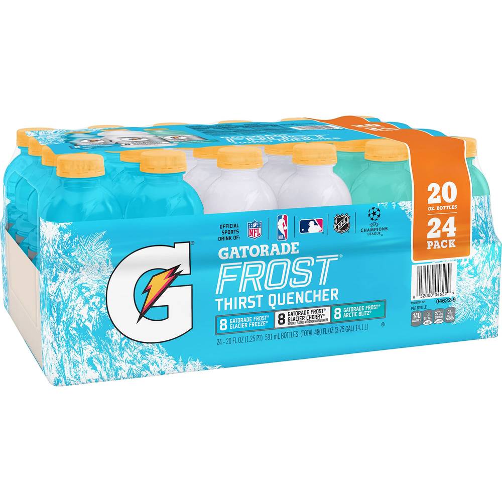 Gatorade Frost Thirst Quencher Sports Energy Drink (24 pack, 20 fl oz)