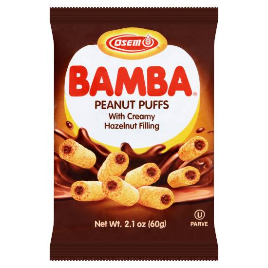 Osem Bamba Peanut Puffs With Creamy Hazelnut Filling