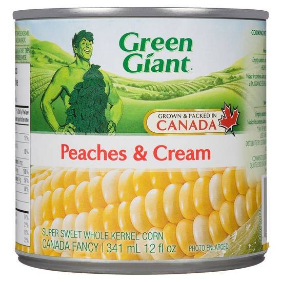 Green giant maïs à grains entiers deux couleurs très sucré (341 ml) - peaches & cream corn (341 ml)