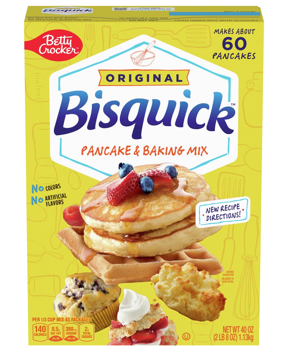 Bisquick Betty Crocker Original Pancake & Baking Mix (40 oz)