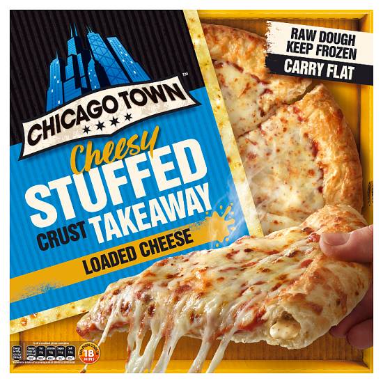 Chicago Town Takeaway Cheesy Stuffed Crust Cheese Large Pizza (630g)