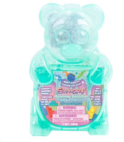 SlimyGloop 3Y+ Gummy Buddies Slime, Berry, Blue