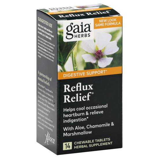 Gaia Reflux Relief Digestive Support ( 14 ct )