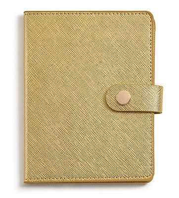 Martha Stewart Passport Holder, Gold (MS112Q)