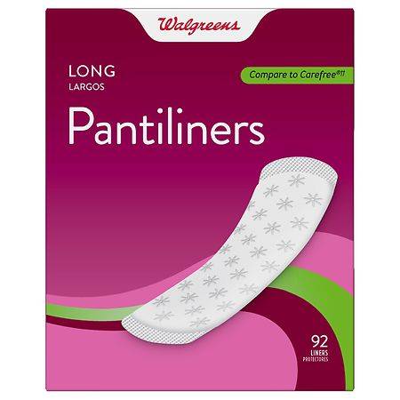 Walgreens Long Unscented Pantiliners (92 ct)