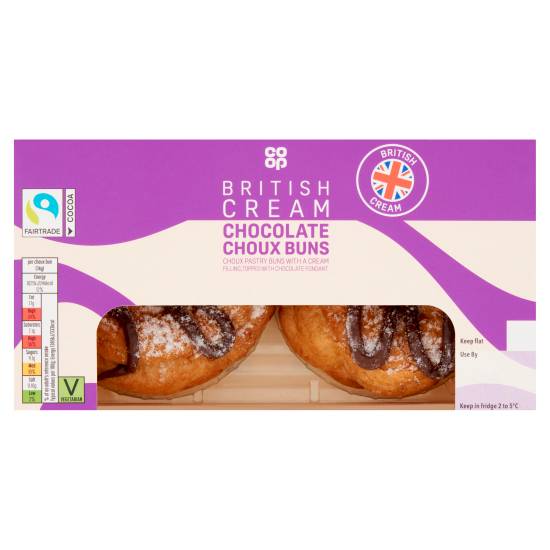 Co-op Classic Belgian Chocolate Choux Buns (2 pack)