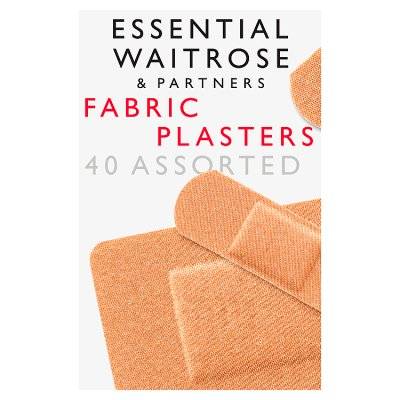 Waitrose Essential Fabric Plasters Assorted (40 ct)
