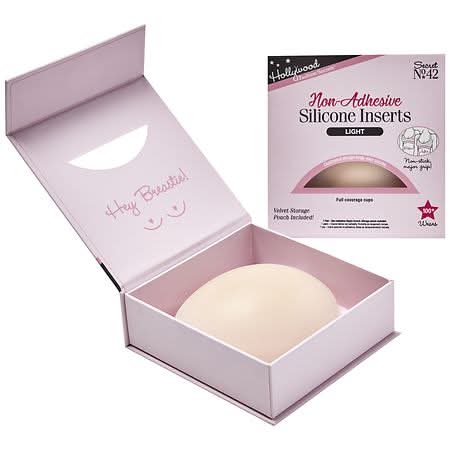 Hollywood Fashion Secrets Non Adhesive Silicone Inserts, Light