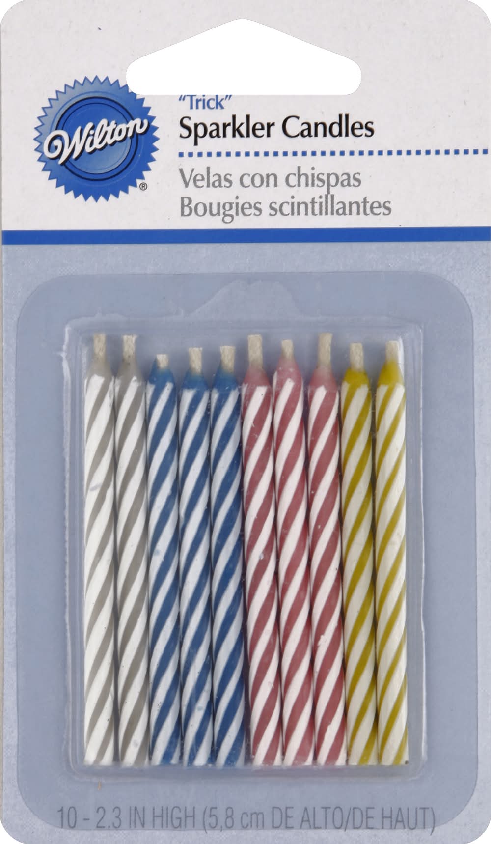 Wilton Trick Sparkler Candles, 2.5" (1.6 oz, 10 ct)