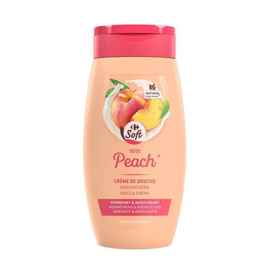 Carrefour Soft - Gel douche nourrissant lait de pêche