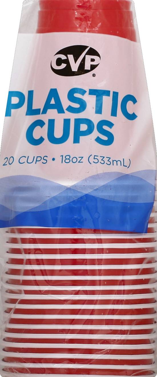 18 oz. New Pink Plastic Cups 20 ct.