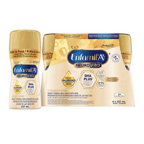 Enfamil Neuropro Ready-To-Use Infant Formula Bottles For 0+ Months (6 x 237 ml)