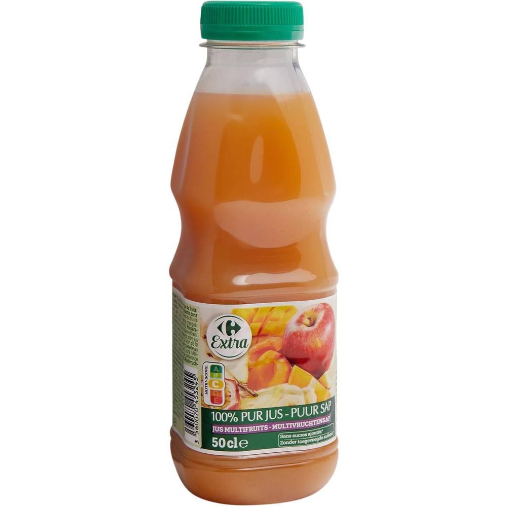 Carrefour - Jus de fruits multifruits pur jus (50 cl) (500ml)