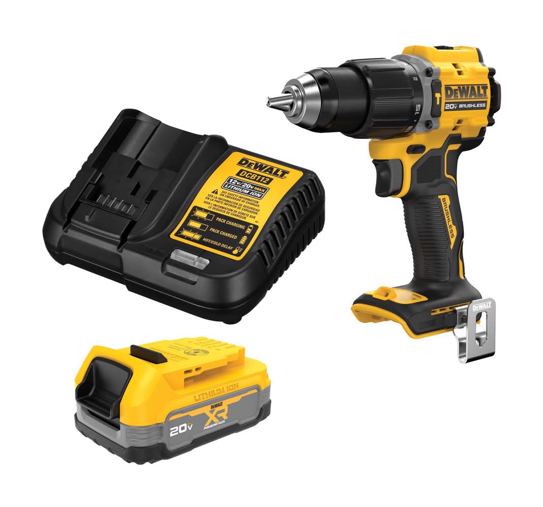Dewalt Battery Starter Kit And Hammer Drill Bundle