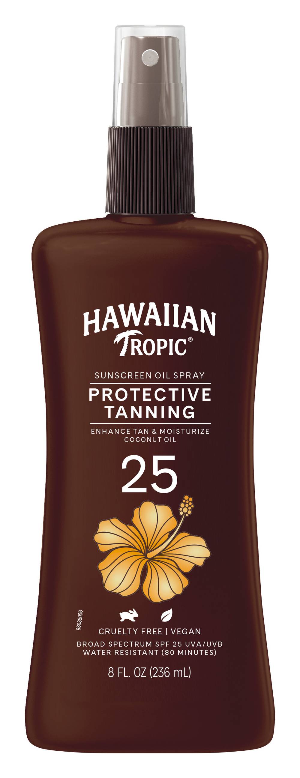 Hawaiian Tropic Spf 25 Island Tanning Coconut Dry Spray Oil (8 fl oz)