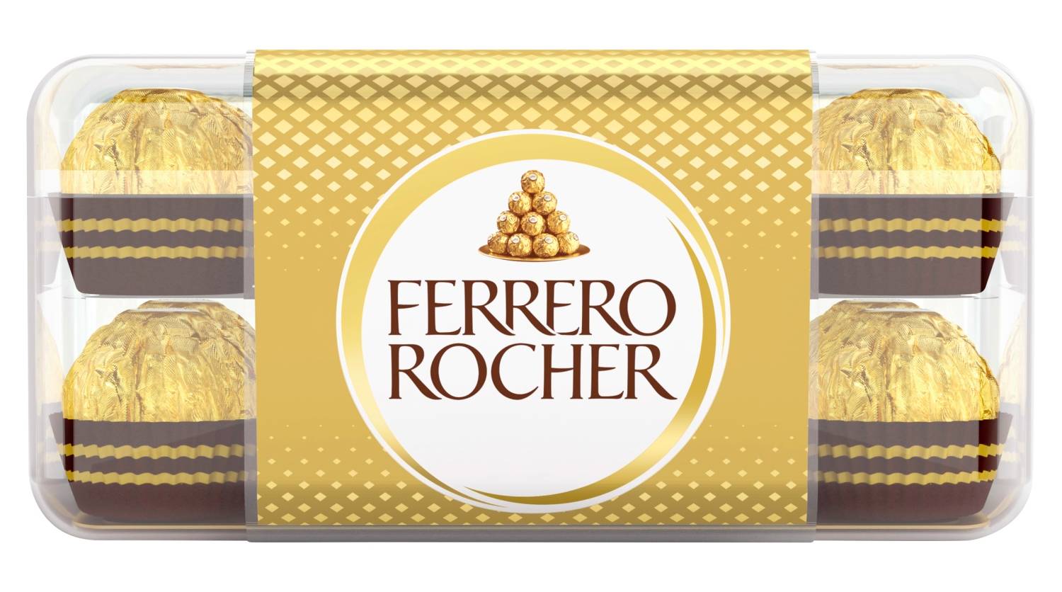 Ferrero Rocher Milk Chocolate Pralines Gift Box 16 Pieces