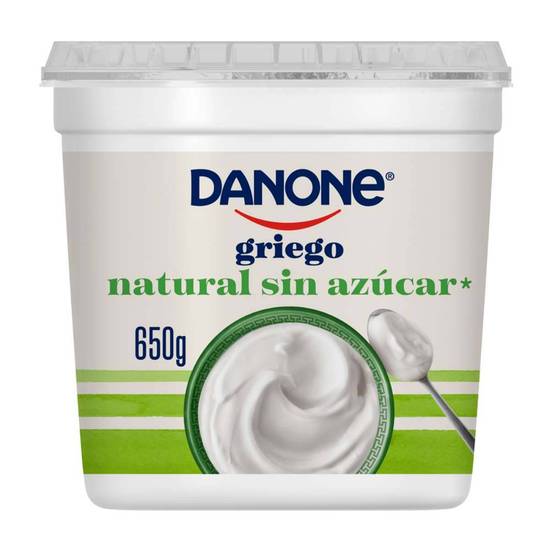 Danone yoghurt griego natural sin azúcar(bote 650 g)