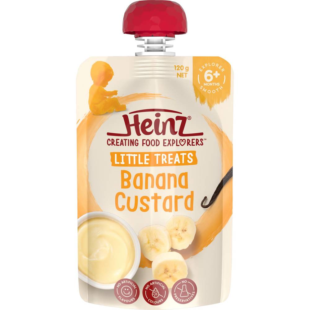 Heinz Little Treats Banana Custard Baby Food 6 M+