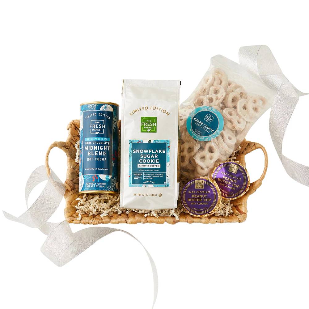 The Fresh Market Blue Sweet Holiday Gift Basket