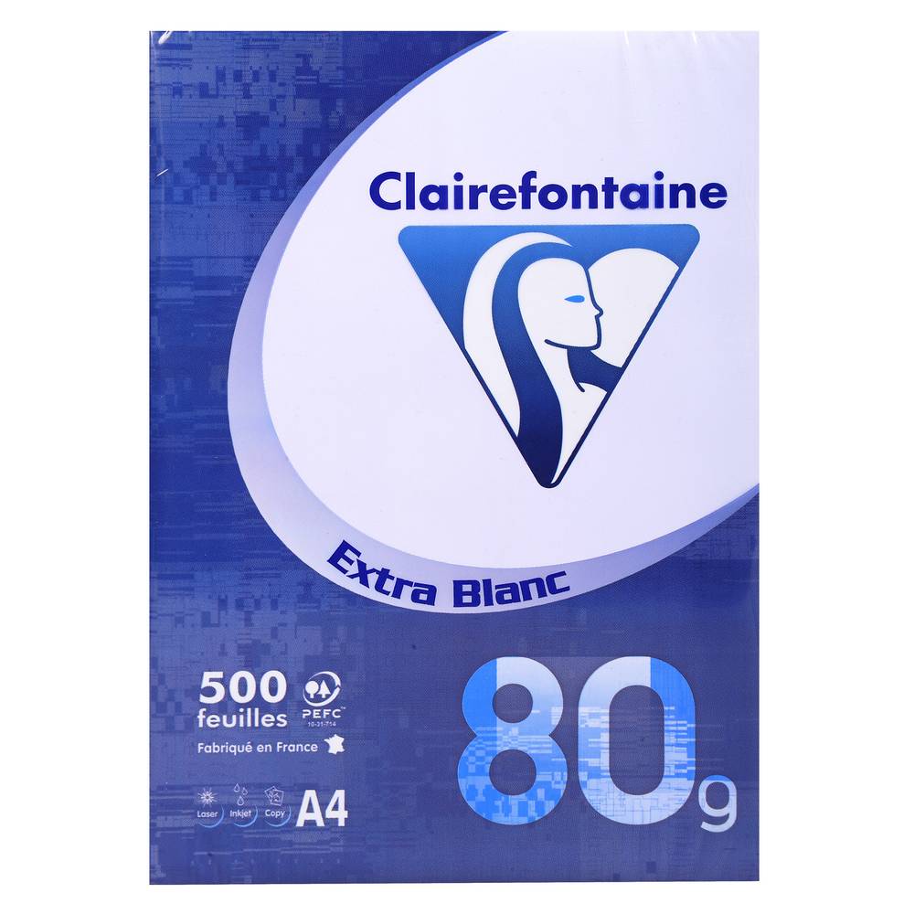 Clairefontaine - Ramette extrablanc 21x295cm (500 pi�èces)