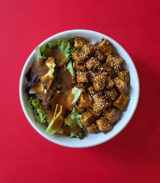 Teriyaki Tofu Rice Bowl