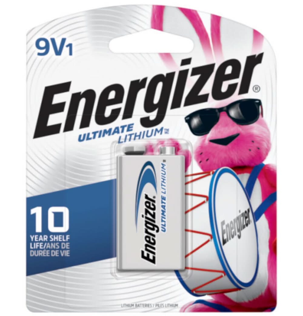 Energizer Advanced Lithium 9-Volt 9 V 750 Mah Battery 9V1 1 Pk