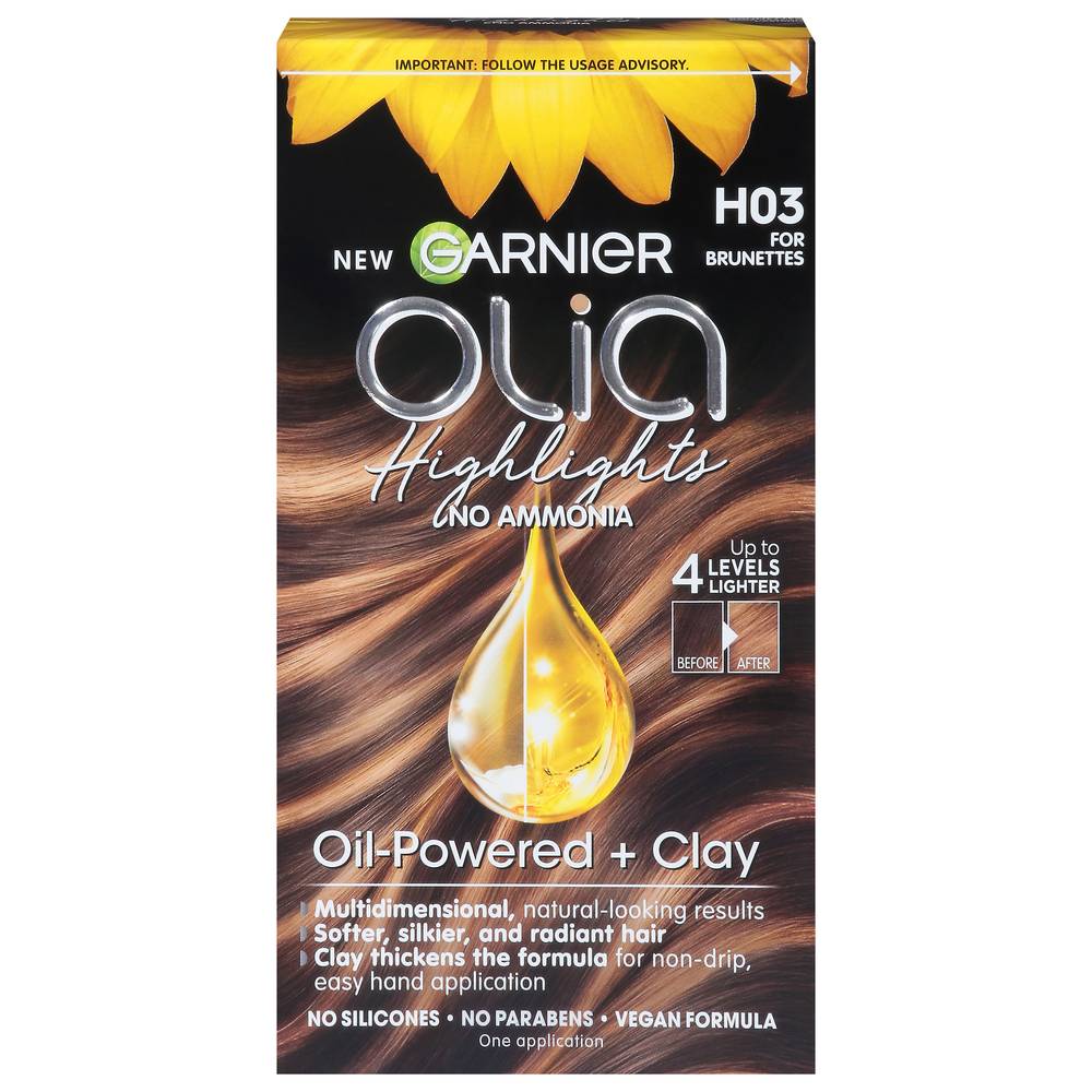 Garnier Olia No Ammonia Permanent Hair Dye Highlights (h03 for brunettes)
