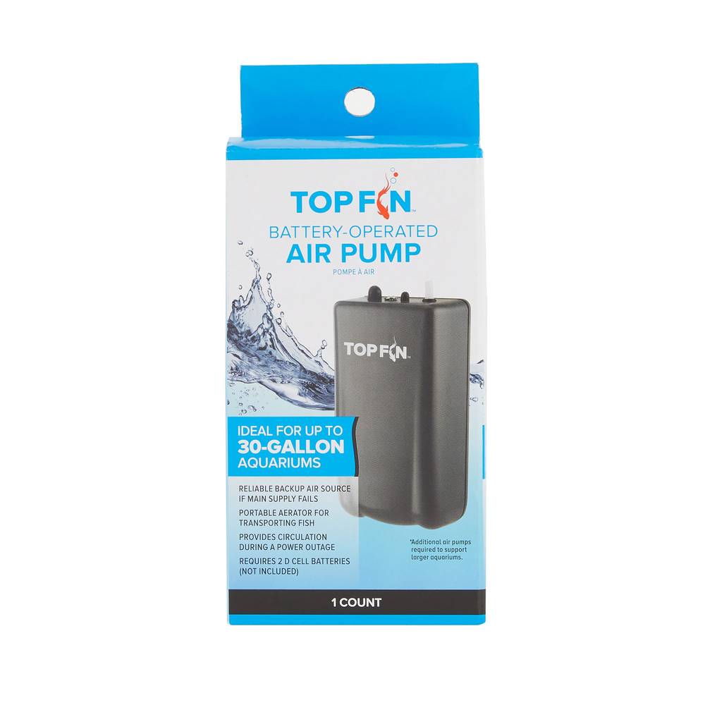 Top Fin® Battery Operated Aquarium Air Pump (Color: Assorted, Size: 1 Count)