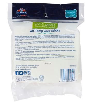 Elmer's Craftbond Less Mess All Temp Glue Sticks, 4" x 0.43" (24 ct)
