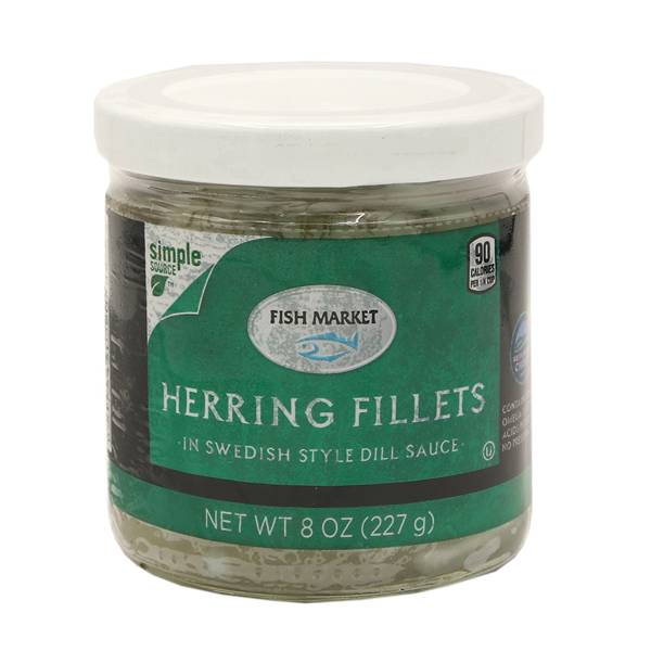 Fish Market Herring Fillets in Swedish Style Dill Sauce