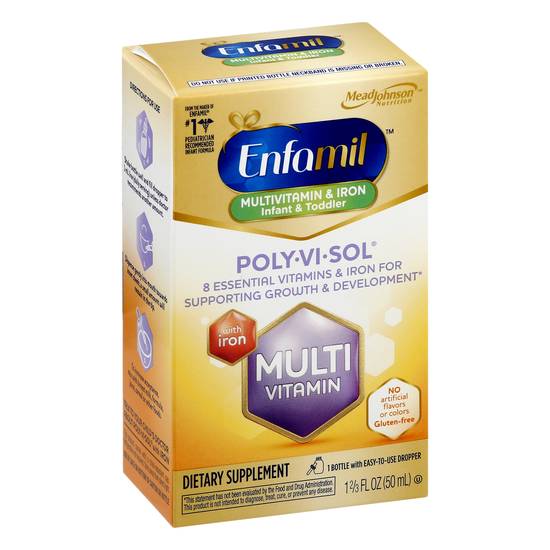 Enfamil Poly-Vi-Sol Multivitamin & Iron Infant & Toddler Dietary Supplement