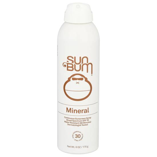 Sun Bum Mineral Continuous Sunscreen Spray Spf 30 (6 oz)
