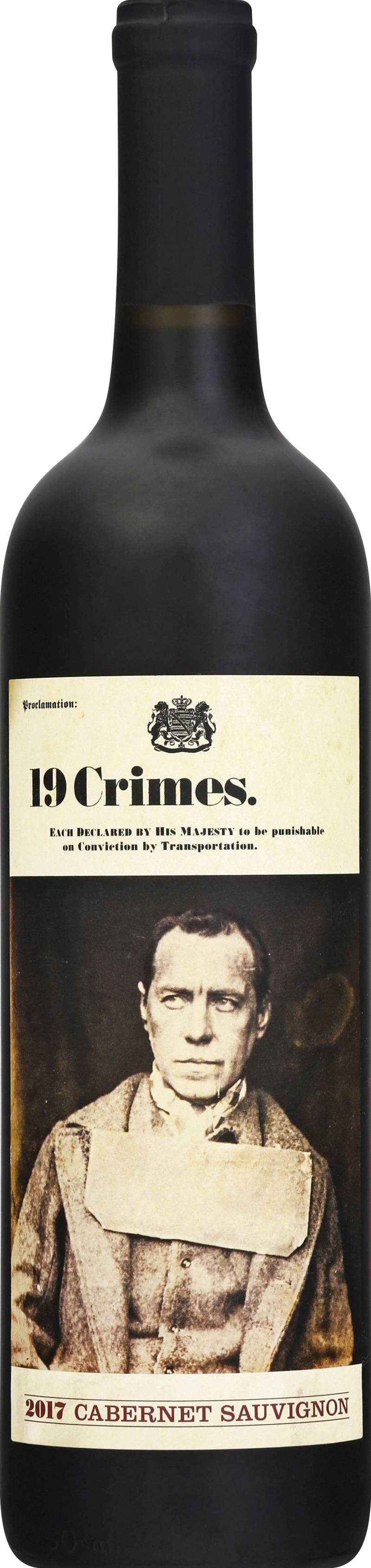 19 Crimes Cabernet Sauvignon Wine (750 ml)