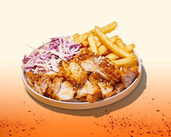 Hot Honey Chicken Slaw and Chips