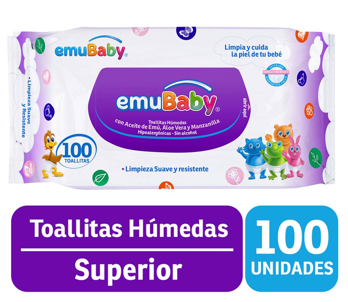 Emubaby · Toallitas húmedas (100 un)