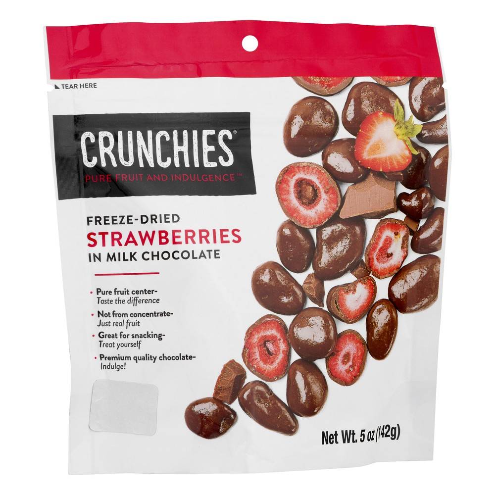 Crunchies Freeze-Dried Strawberries in Milk Chocolate (5 oz)