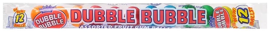 Dubble Bubble Gum Balls Assorted Fruit