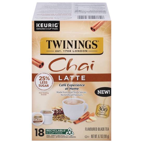 Twinings Latte Flavoured Black Tea (18 ct)