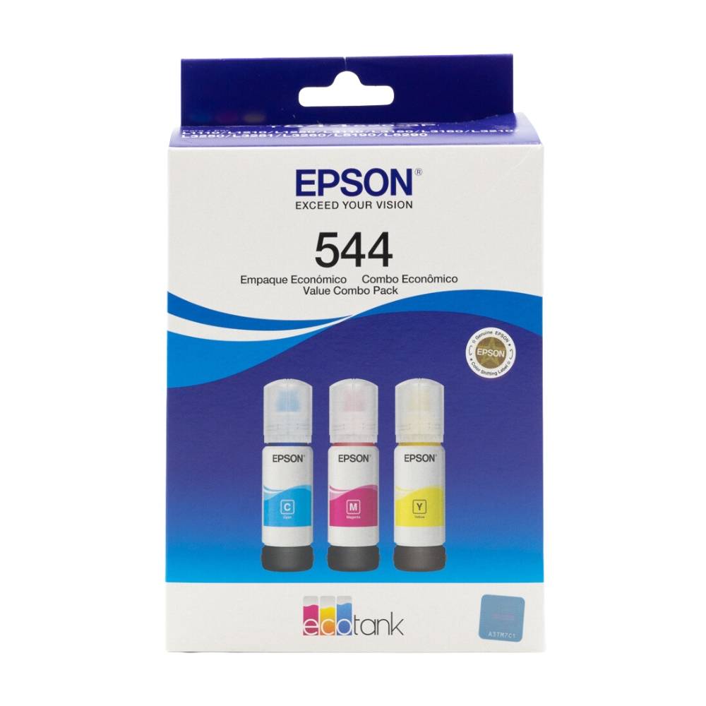 Epson · Ecotank cartucho de tinta 544, cian - magenta - amarillo (3 un)