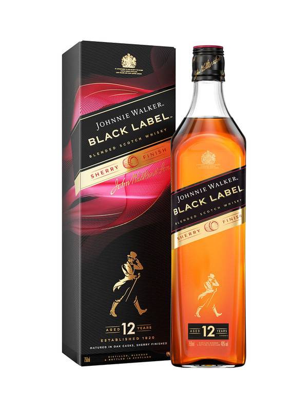 Johnnie walker blended scotch whisky black label sherry finish (750 ml)