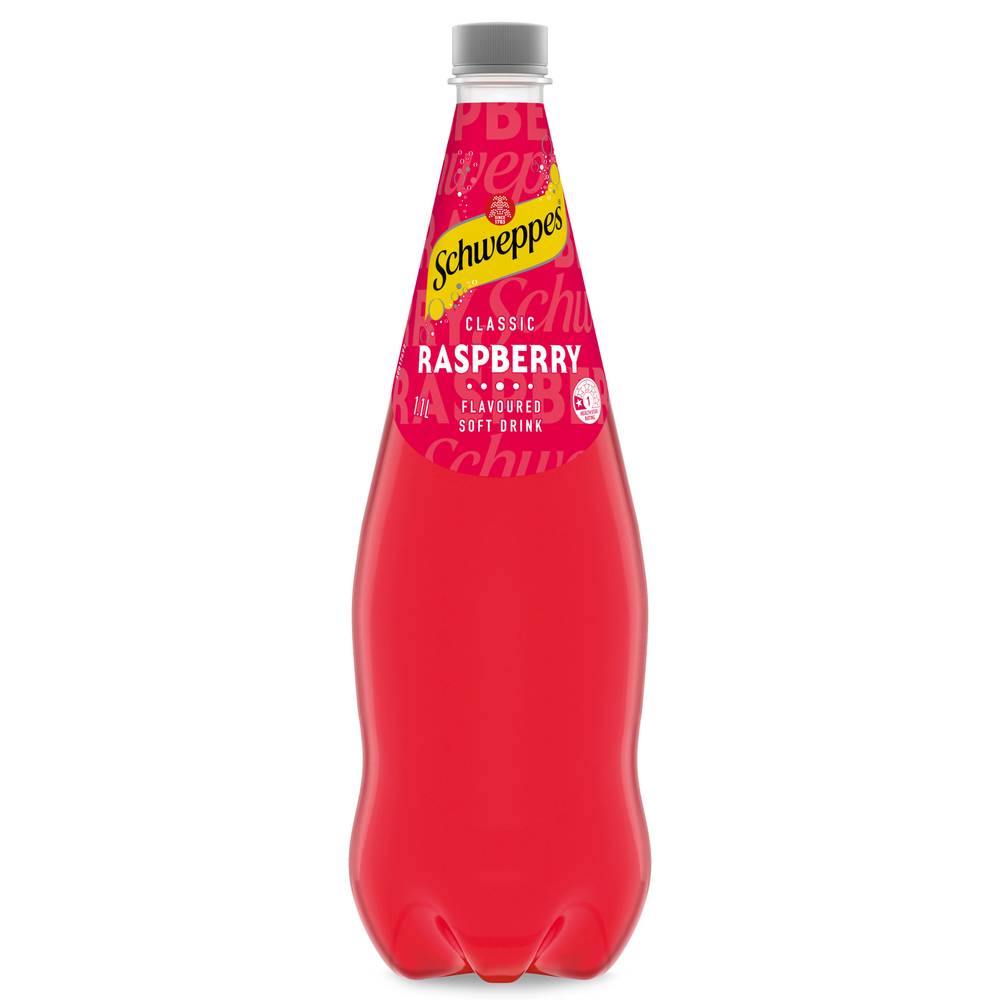 Schweppes Raspberry Soft Drink 1.1L ea