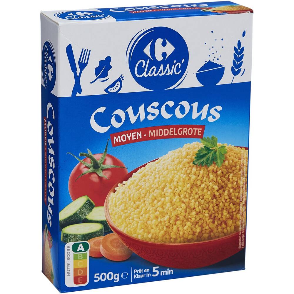 Carrefour Classic' - Couscous grain moyen (500g)