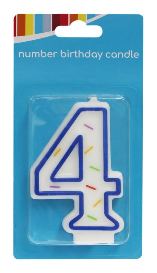 4 Number Birthday Candle