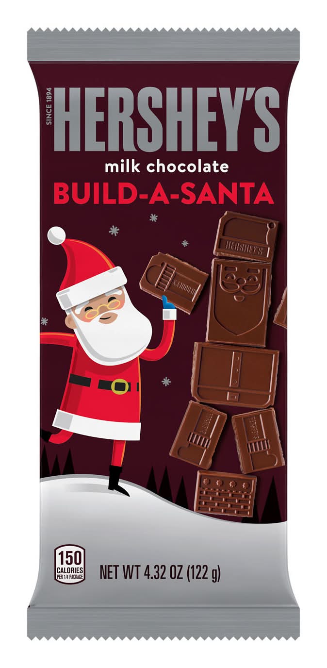 Hershey's Christmas Build-A-Santa Milk Chocolate Candy Bar (4.32 oz)