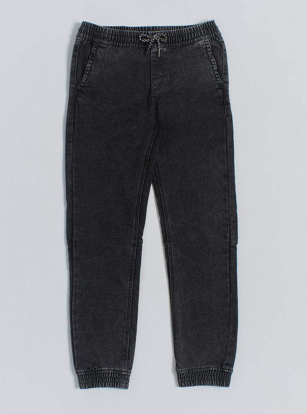 Melt jeans full elasticado con lavados y cordón marengo 't 10a