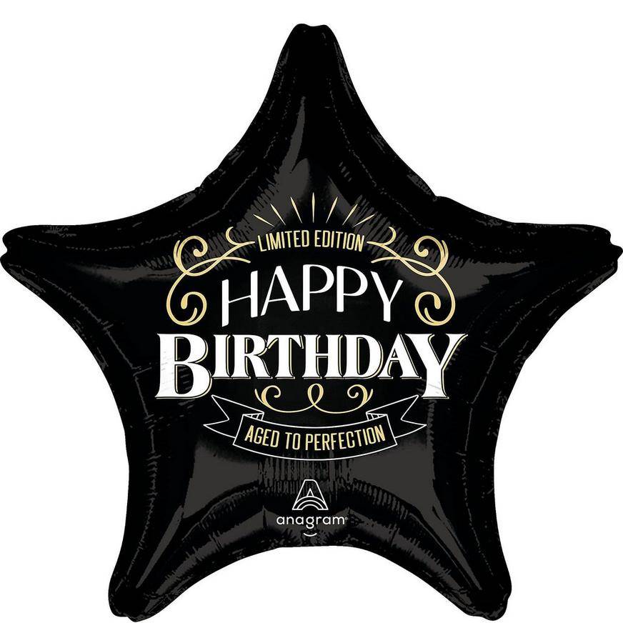 Uninflated Better with Age Birthday Star Foil Balloon, 28in