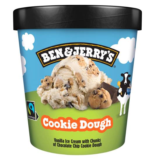 Ben & Jerry's Vanilla, Cookie Dough Ice Cream (465ml)
