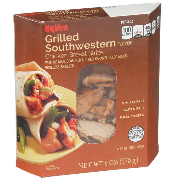 Hy-Vee Chicken Breast Strips (grilled southwestern ) (6 oz)