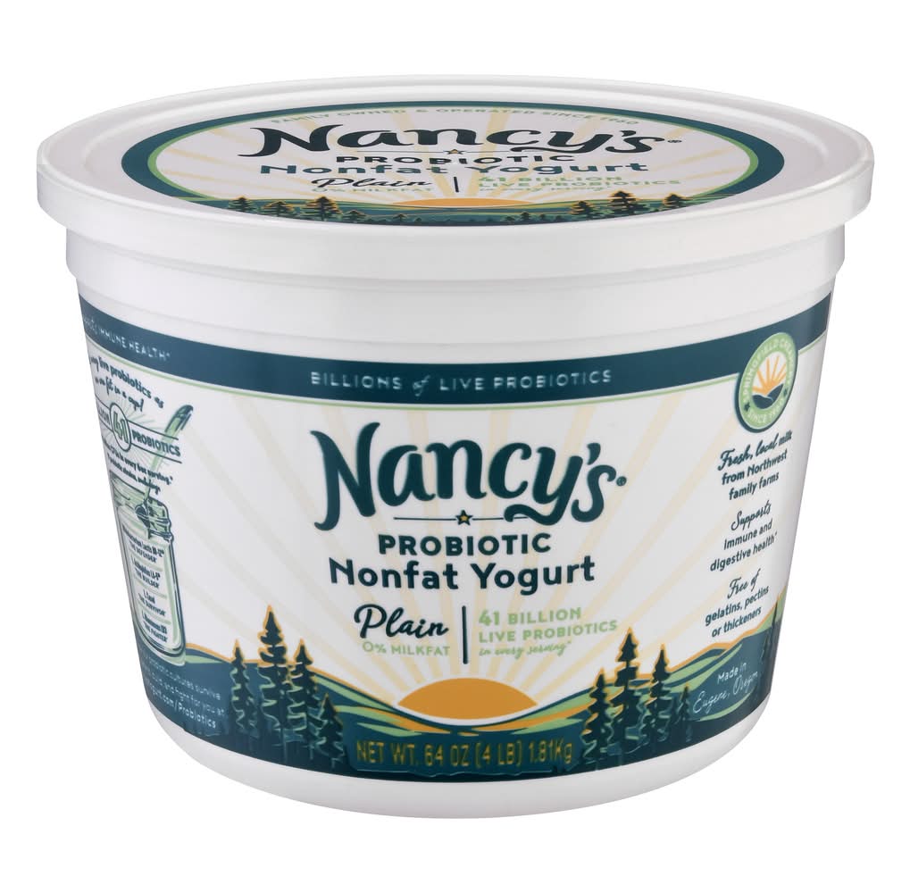 Nancy's Plain Probiotic Nonfat Yogurt (64 oz)
